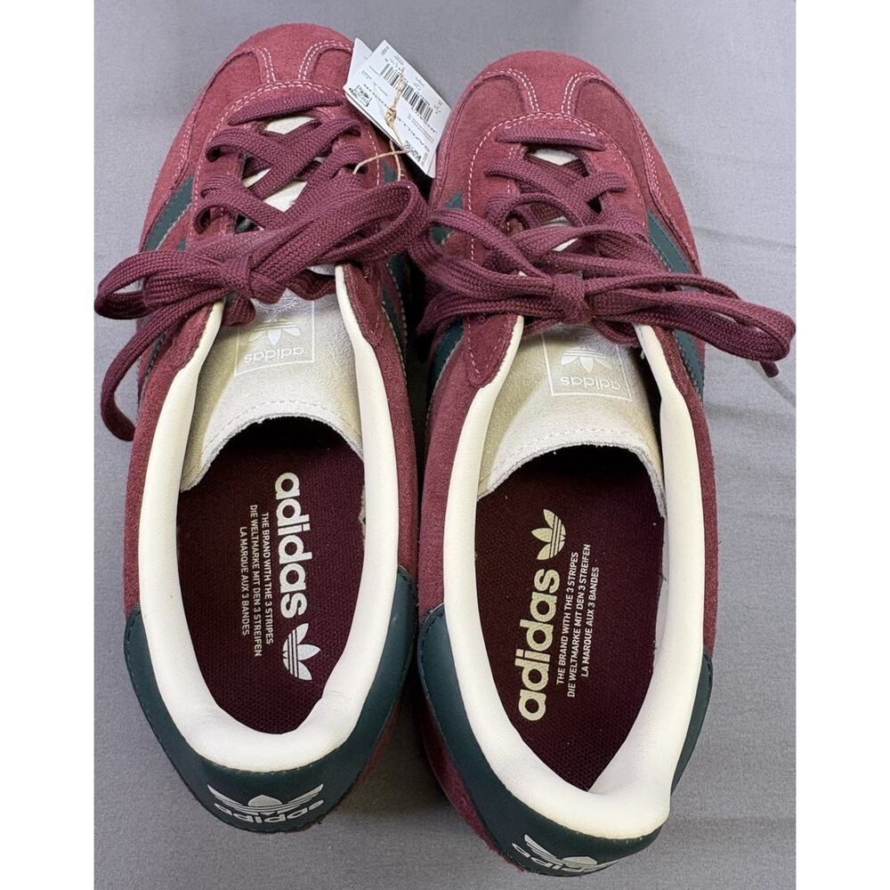 Adidas Gazelle Indoor Men’s Size 8 Shadow Red/Shadow Green- JH5403 - Picture 4 of 7